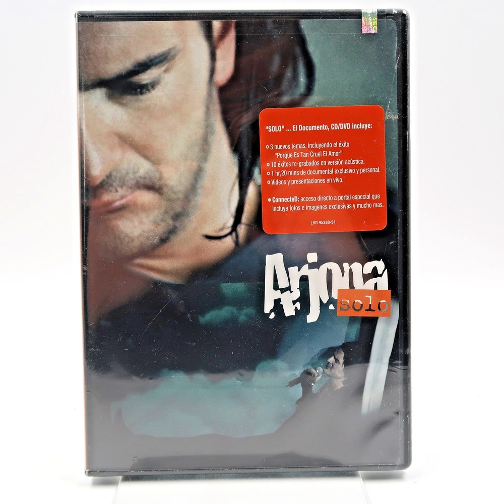 Arjona Solo by Ricardo Arjona 2-Disc CD DVD Set 2004 Sony Live Concert